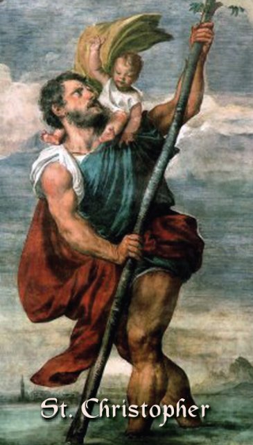 St. Christopher Prayer Card